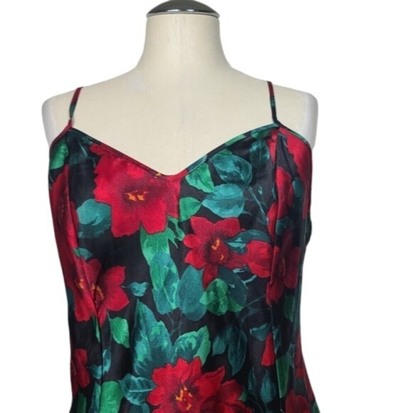 Victoria's Secret Floral Vintage Gold Label Lace Slip Mini Night Dress M - Picture 3 of 7